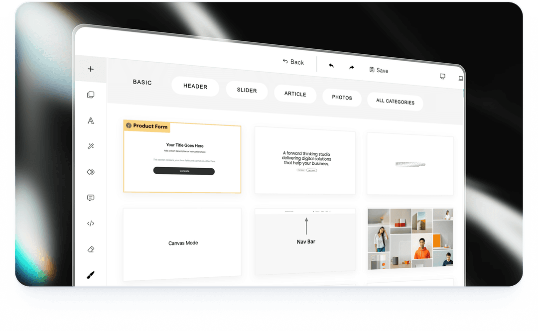 Custom AI Output Results Pages