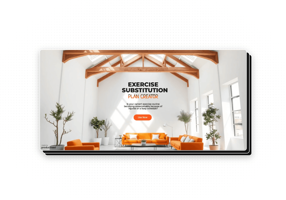 Exercise Substitution Plan Creator Template