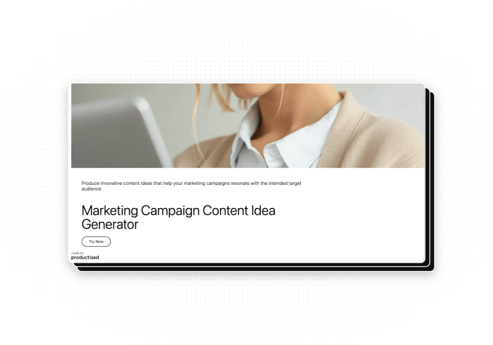 Marketing Campaign Content Idea Creator