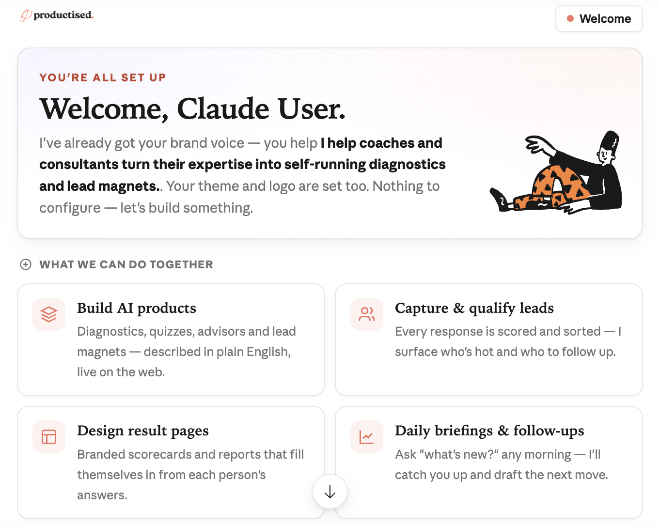 Productised screenshot